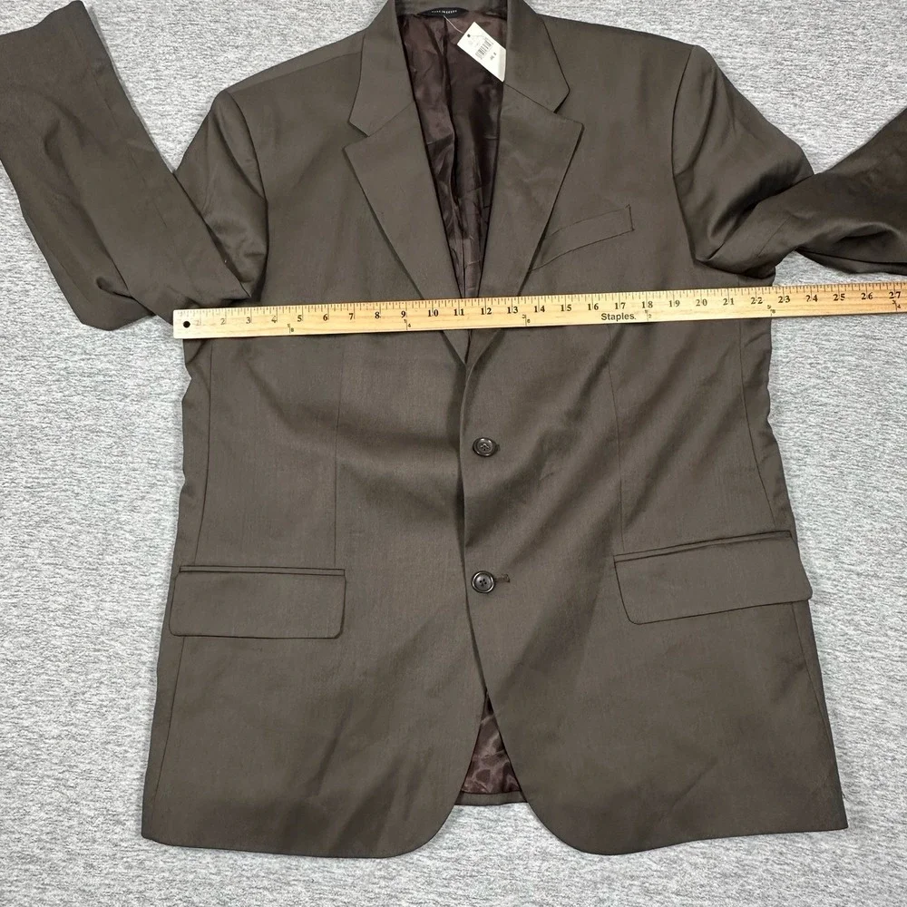Banana Republic Blazer Mens Size 46R Brown Wool  Two Button City Jacket NEW